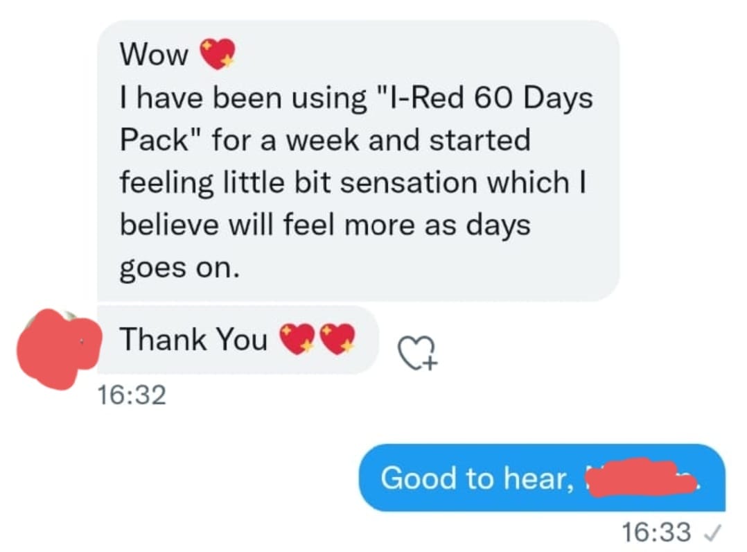 Geniune Customer Reviews on I-Red